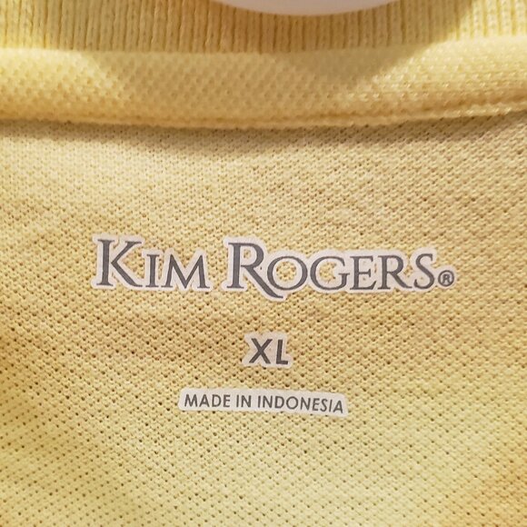 Rogers Women's Yellow Cotton Pique Polo Shirt, Size: XL - Picture 14 of 15